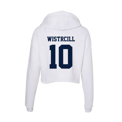 Northern Arizona - NCAA Men's Basketball : Jack Wistrcill - Women's Crop Fleece Hoodie-1