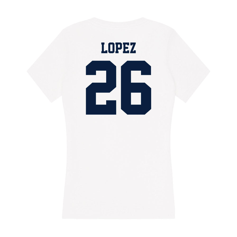 Northern Arizona - NCAA Football : Isaiah Lopez - Women's V-Neck T-Shirt-1