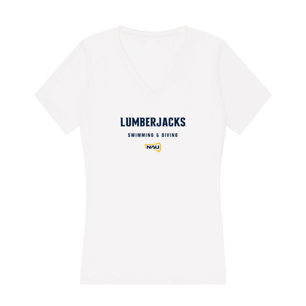 Northern Arizona - NCAA Women's Swimming & Diving : Elizabeth Lillie - Women's V-Neck T-Shirt-0