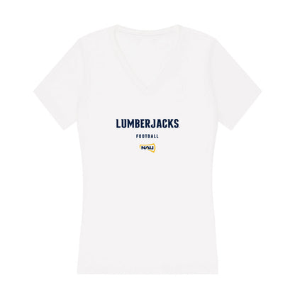 Northern Arizona - NCAA Football : Jakobie Seabourn - Women's V-Neck T-Shirt-0