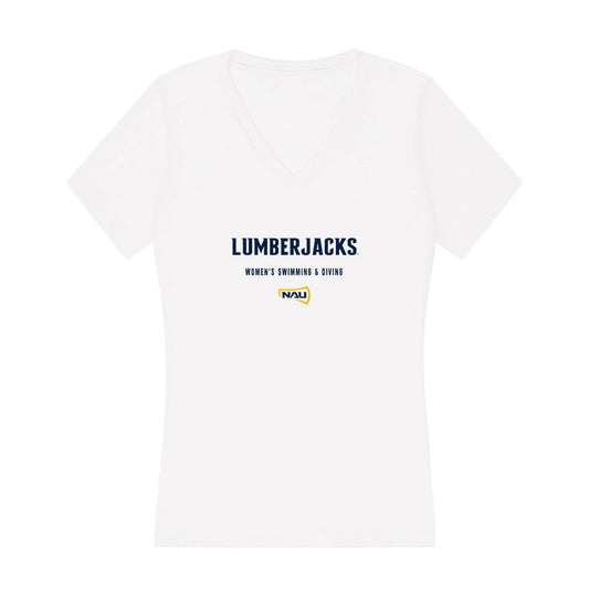 Northern Arizona - NCAA Women's Swimming & Diving : Gracie Munk - Women's V-Neck T-Shirt-0