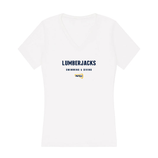 Northern Arizona - NCAA Women's Swimming & Diving : Isahbel Krasht - Women's V-Neck T-Shirt-0