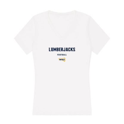 Northern Arizona - NCAA Football : Cooper LeDuc - Women's V-Neck T-Shirt-0