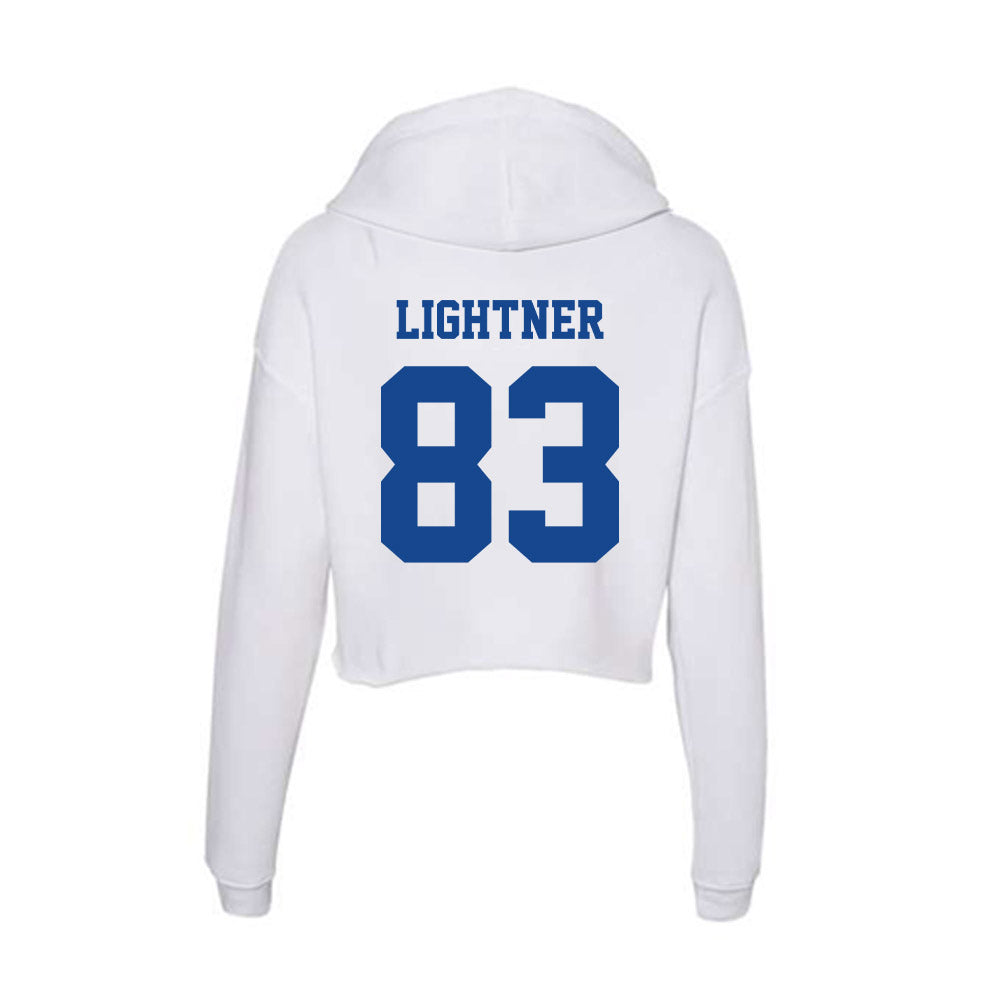 CNU - NCAA Football : Elliott Lightner - Women's Crop Fleece Hoodie-1