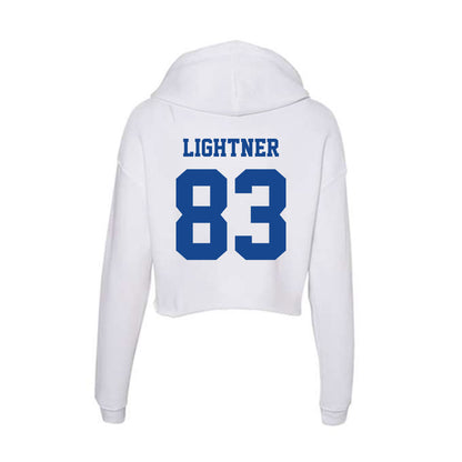 CNU - NCAA Football : Elliott Lightner - Women's Crop Fleece Hoodie-1