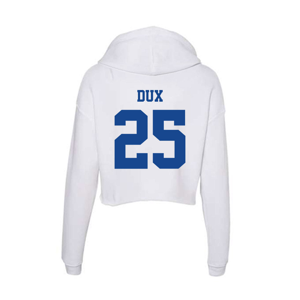 CNU - NCAA Baseball : Marcus Dux - Women's Crop Fleece Hoodie-1