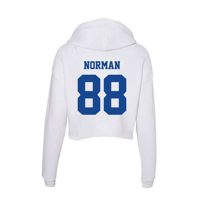 CNU - NCAA Football : Deven Norman - Women's Crop Fleece Hoodie-1