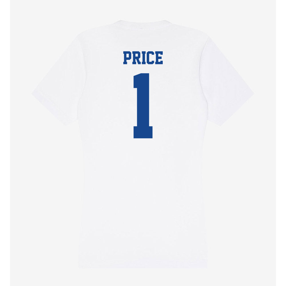 CNU - NCAA Women's Volleyball : Kensie Price - Women's V-Neck T-Shirt-1