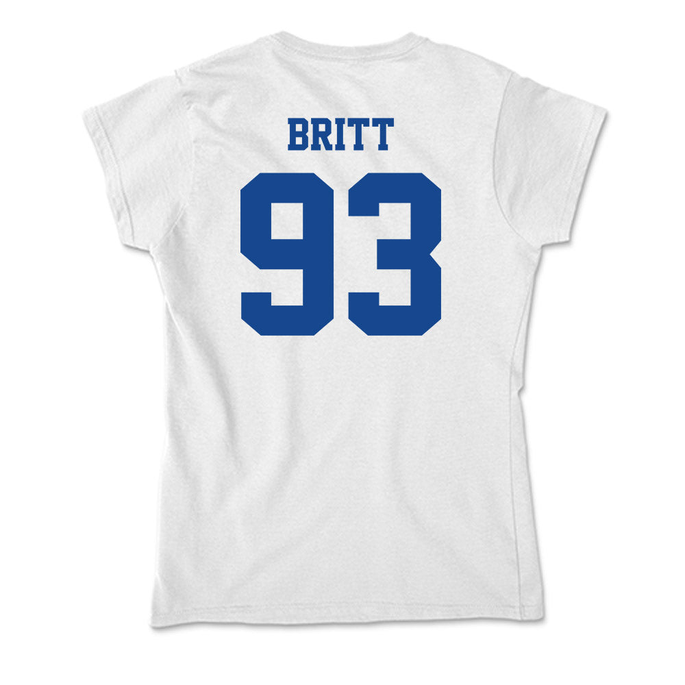 CNU - NCAA Football : Jaylen Britt - Soft Style Women’s T-Shirt-1