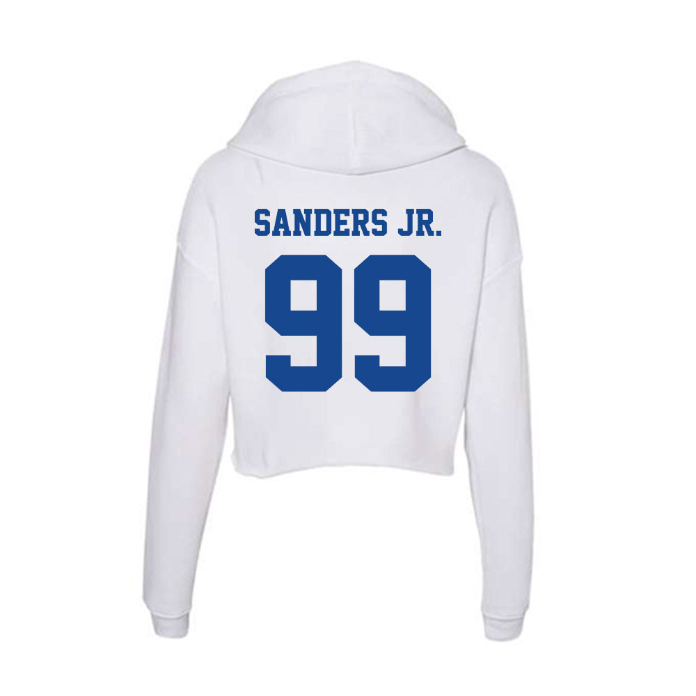 CNU - NCAA Football : Shaun Sanders Jr. - Women's Crop Fleece Hoodie-1