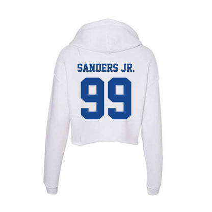 CNU - NCAA Football : Shaun Sanders Jr. - Women's Crop Fleece Hoodie-1
