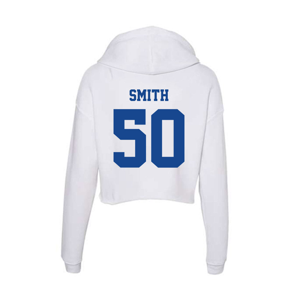 CNU - NCAA Football : Bryson Smith - Women's Crop Fleece Hoodie-1