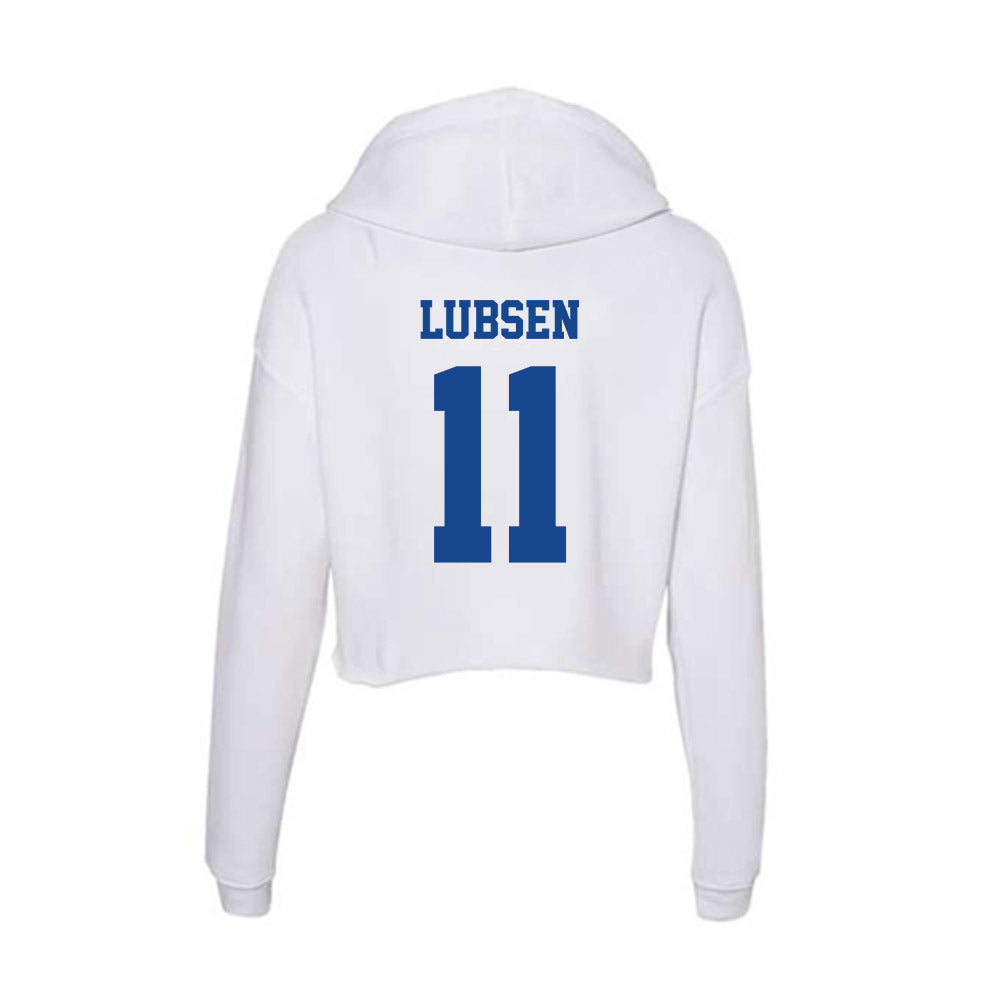 CNU - NCAA Baseball : Lincoln Lubsen - Women's Crop Fleece Hoodie-1
