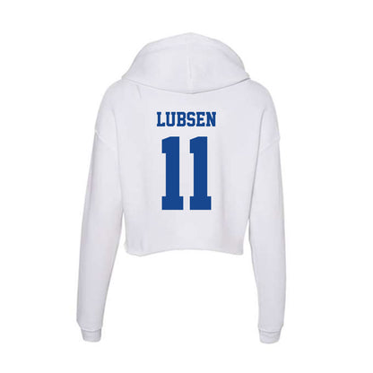 CNU - NCAA Baseball : Lincoln Lubsen - Women's Crop Fleece Hoodie-1