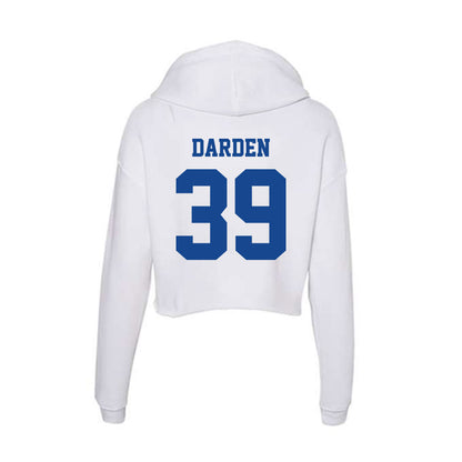 CNU - NCAA Football : Markus Darden - Women's Crop Fleece Hoodie-1