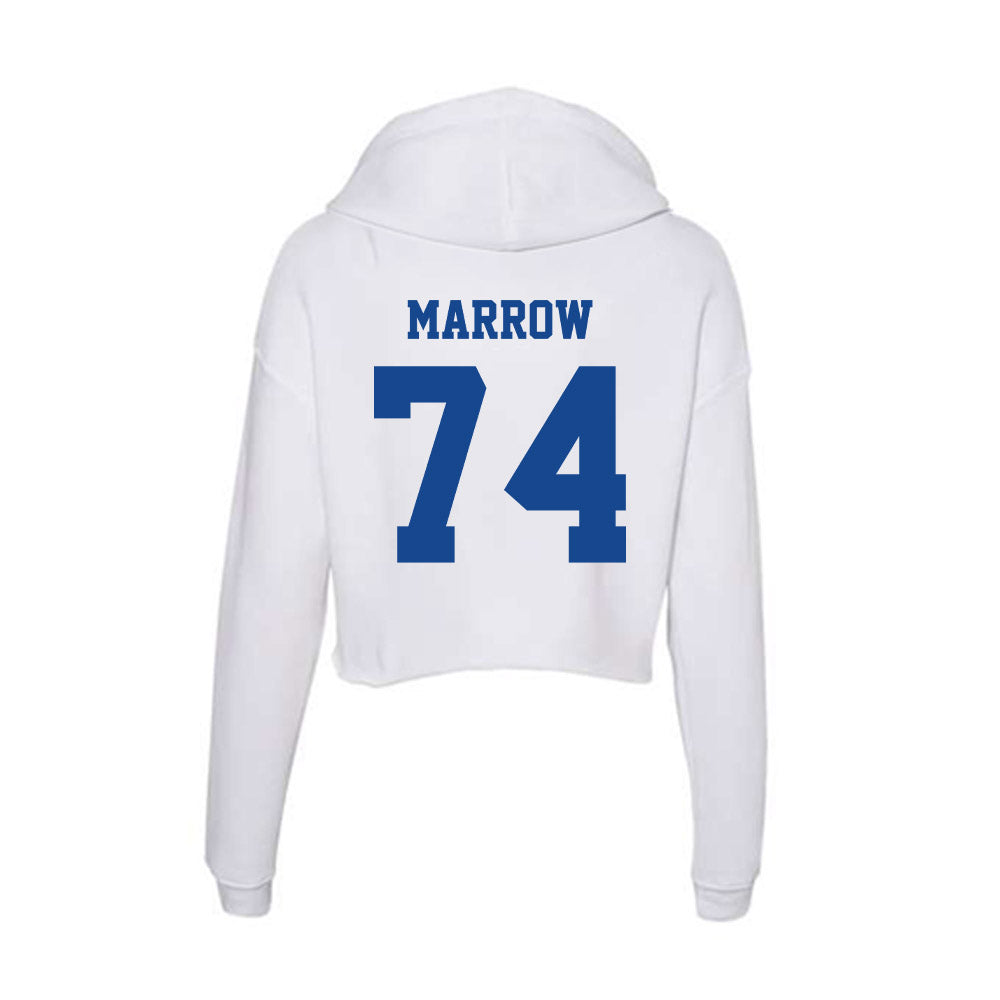 CNU - NCAA Football : Kashawn Marrow - Women's Crop Fleece Hoodie-1