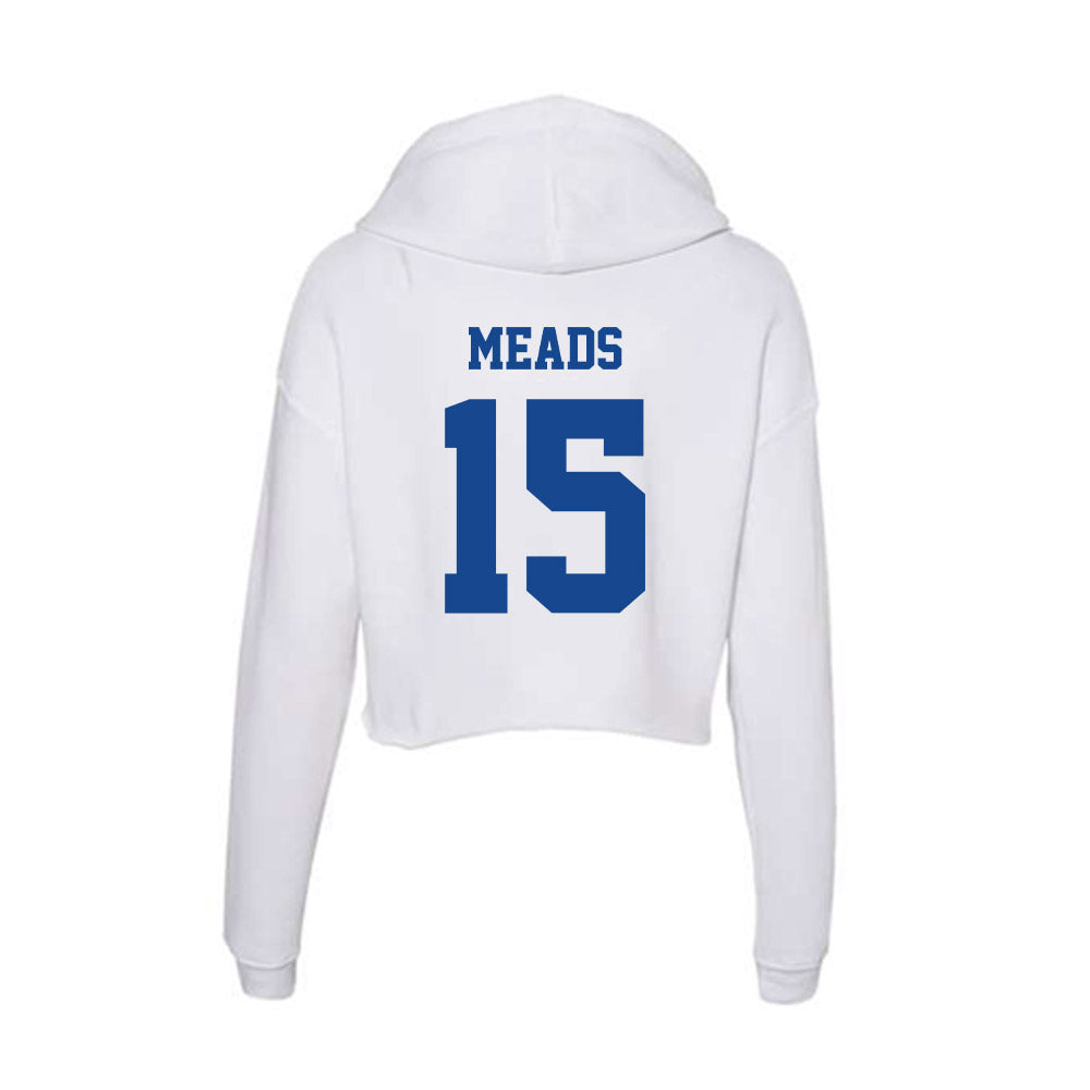 CNU - NCAA Football : Cooper Meads - Women's Crop Fleece Hoodie-1
