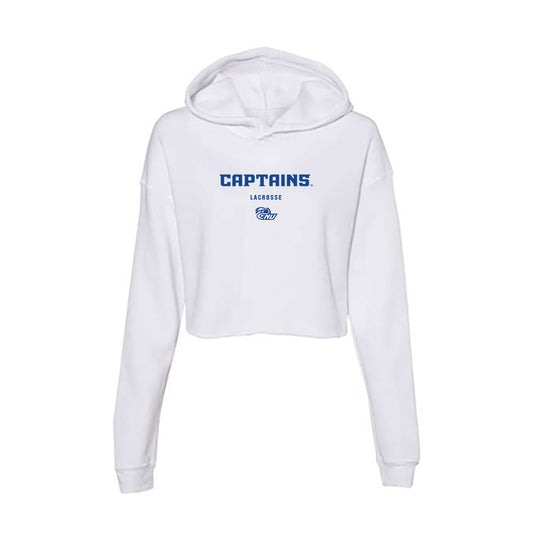 CNU - NCAA Men's Lacrosse : Jayden Hardnett - Women's Crop Fleece Hoodie-0