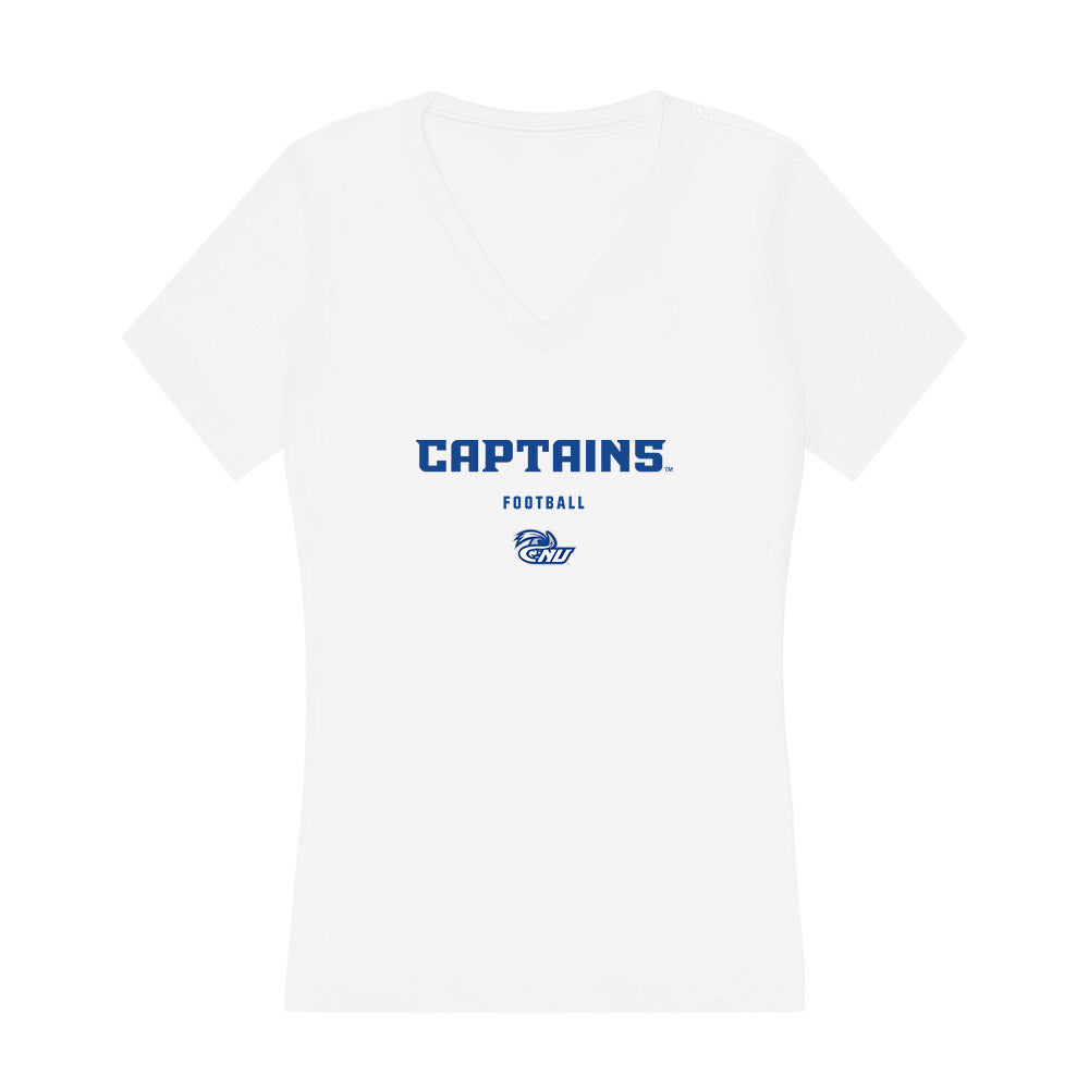 CNU - NCAA Football : Connor Barry - Women's V-Neck T-Shirt-0