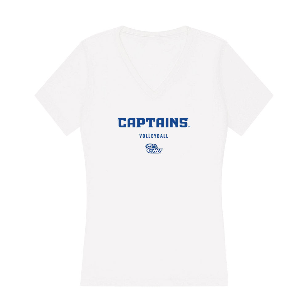 CNU - NCAA Women's Volleyball : Kensie Price - Women's V-Neck T-Shirt-0