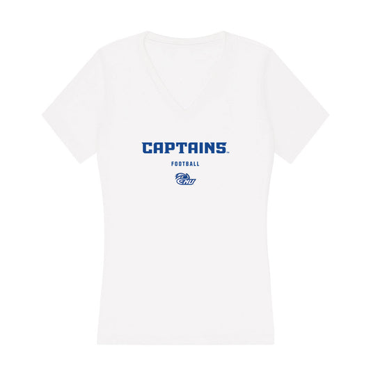 CNU - NCAA Football : Cooper Meads - Women's V-Neck T-Shirt-0