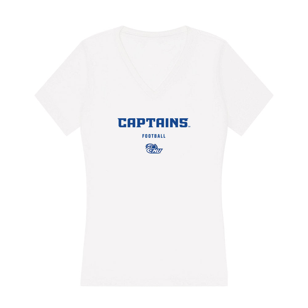 CNU - NCAA Football : Kashawn Marrow - Women's V-Neck T-Shirt-0