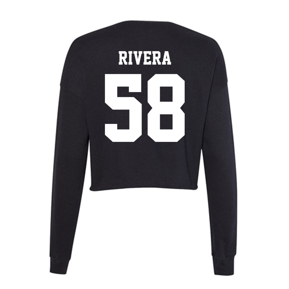 New Mexico - NCAA Football : Nicolas Rivera - Women's Cropped Crew Fleece-1