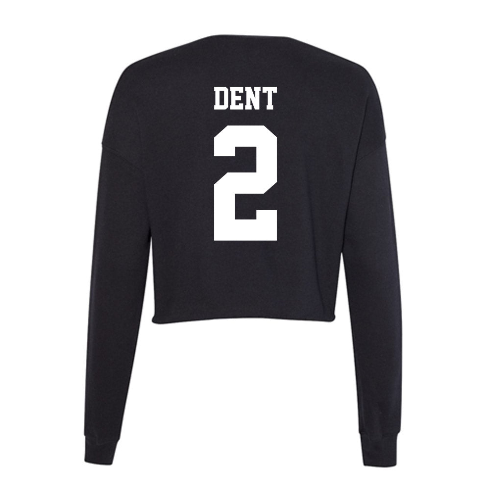 New Mexico - NCAA Men's Basketball : Donovan Dent - Women's Cropped Crew Fleece-1