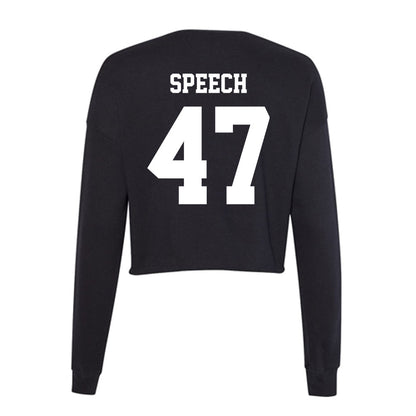 New Mexico - NCAA Football : Drew Speech - Women's Cropped Crew Fleece-1