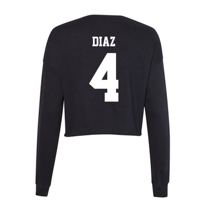 New Mexico - NCAA Baseball : Anthony Diaz - Women's Cropped Crew Fleece-1