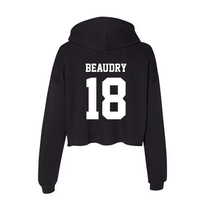 New Mexico - NCAA Women's Soccer : Gabby Beaudry - Women's Crop Fleece Hoodie-1