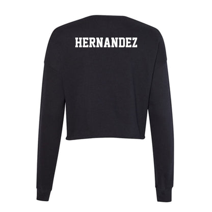 New Mexico - NCAA Men's Cross Country : Jayden Hernandez - Women's Cropped Crew Fleece-1