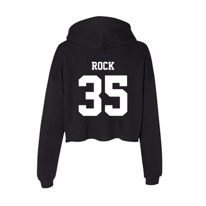 New Mexico - NCAA Men's Basketball : JT Rock - Women's Crop Fleece Hoodie-1