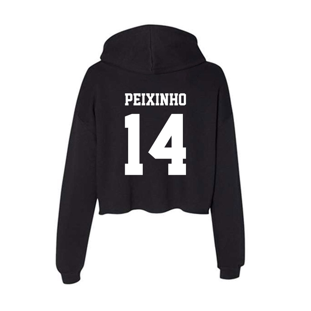 New Mexico - NCAA Women's Basketball : Leonor Peixinho - Women's Crop Fleece Hoodie-1