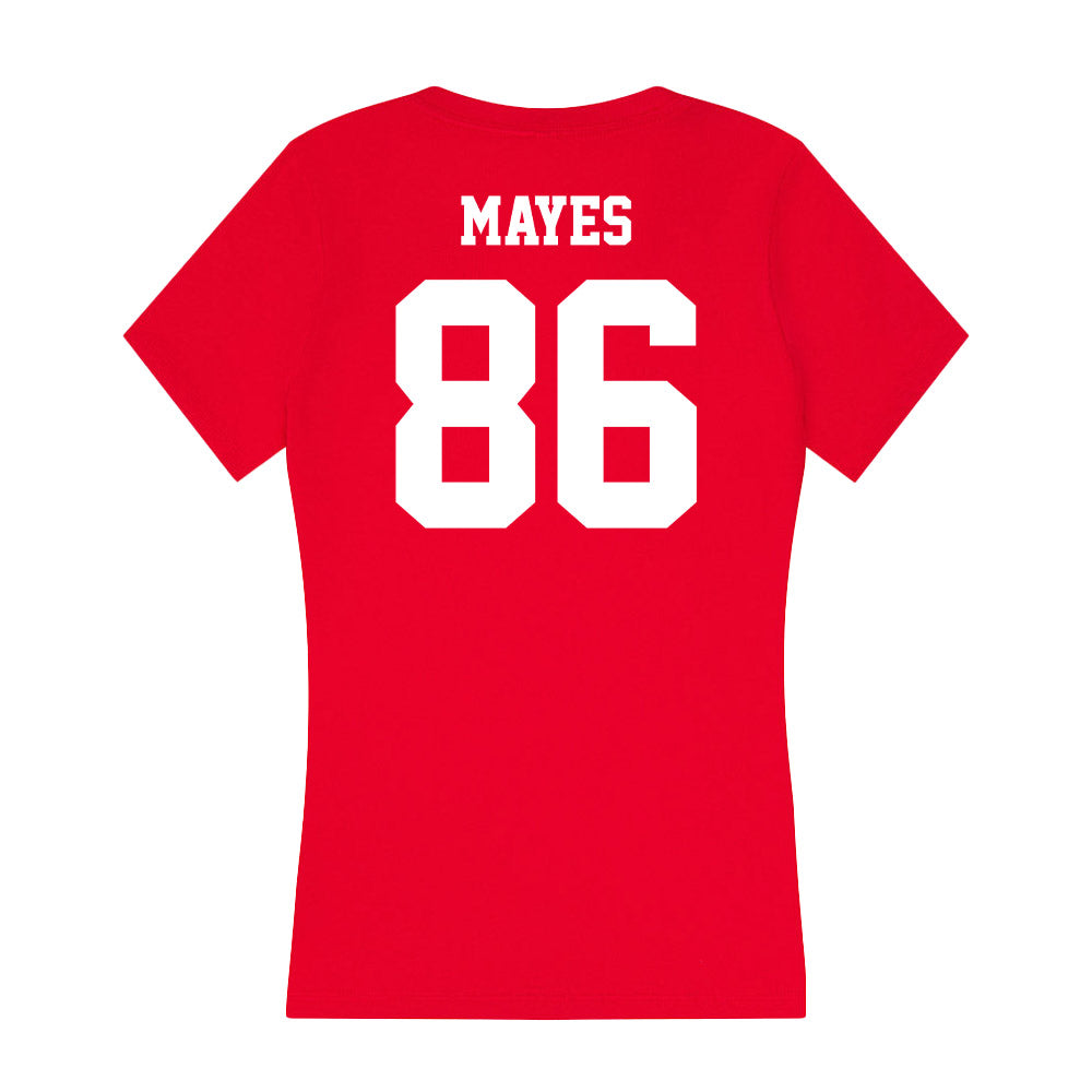 New Mexico - NCAA Football : D'Angelo Mayes - Women's V-Neck T-Shirt-1