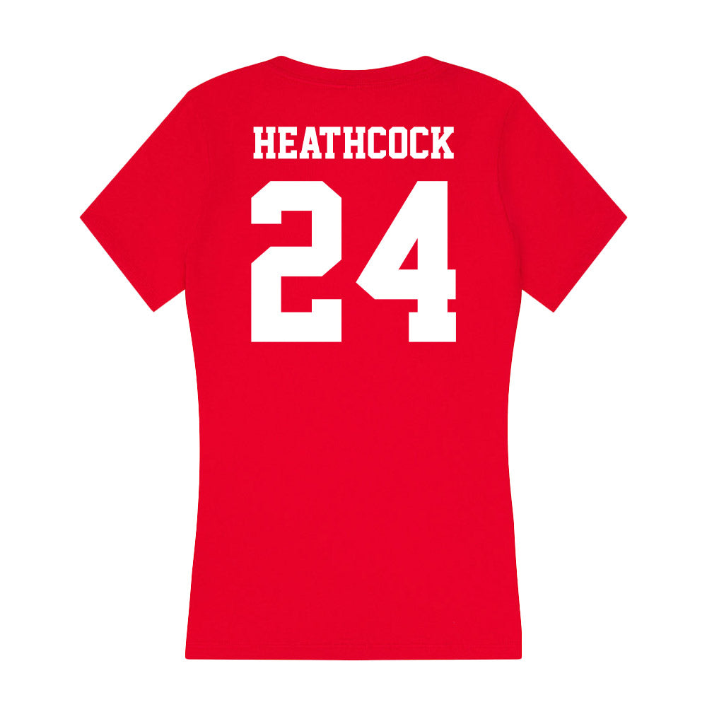 New Mexico - NCAA Softball : Georgia Heathcock - Women's V-Neck T-Shirt-1