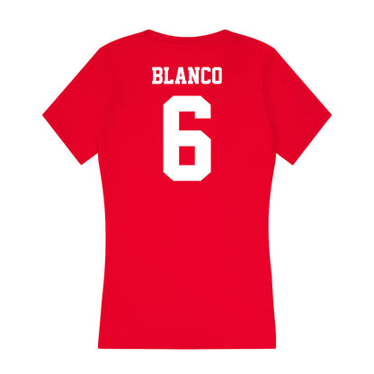 New Mexico - NCAA Women's Volleyball : Madison Blanco - Women's V-Neck T-Shirt-1