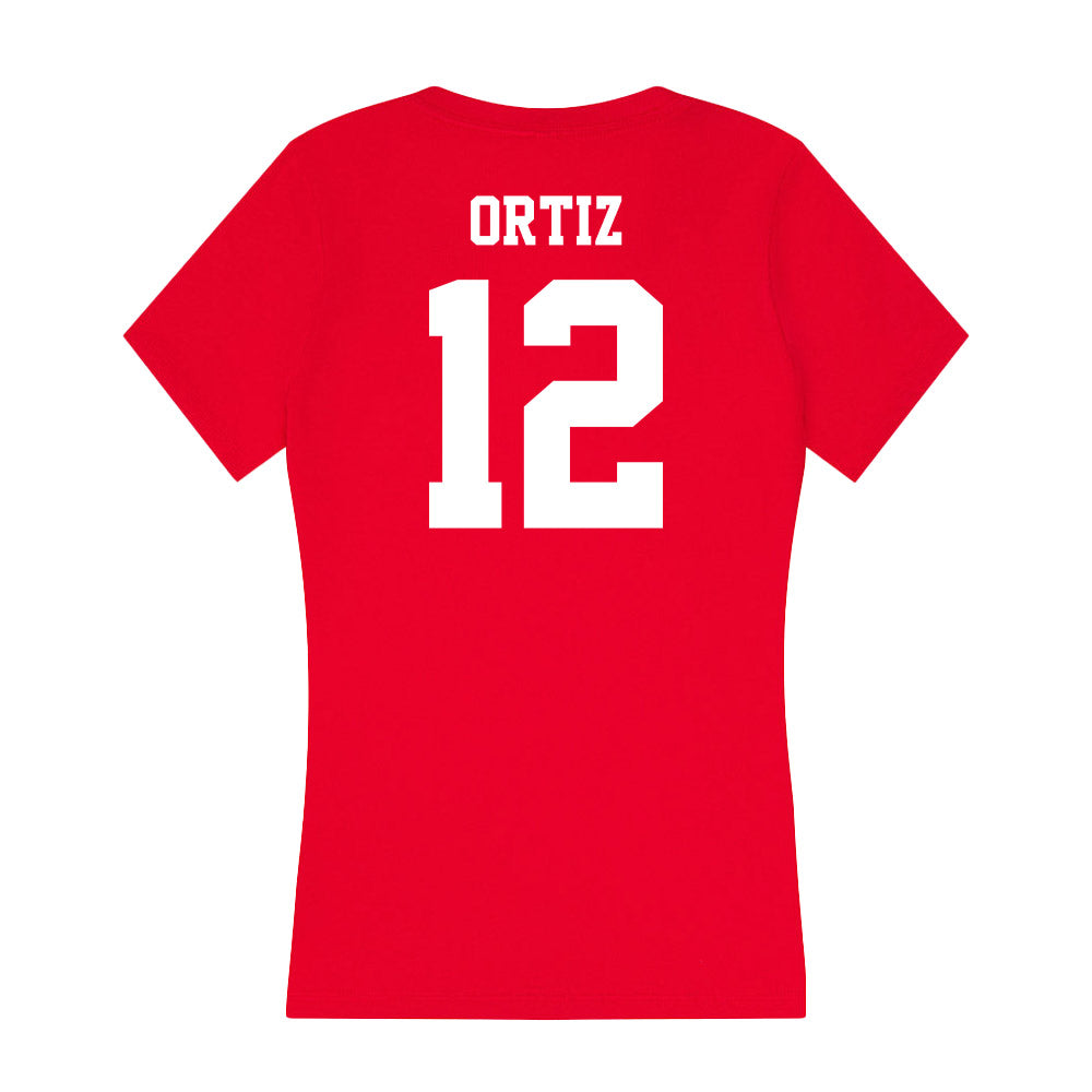 New Mexico - NCAA Softball : Alina Ortiz - Women's V-Neck T-Shirt-1