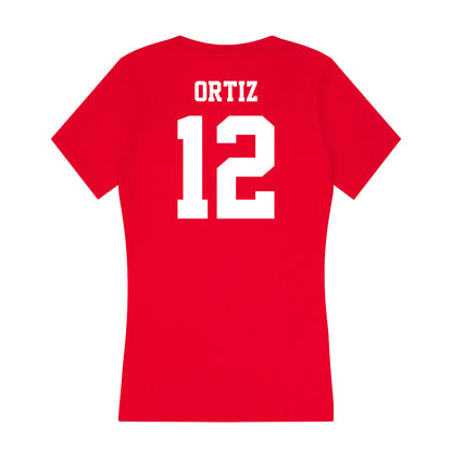 New Mexico - NCAA Softball : Alina Ortiz - Women's V-Neck T-Shirt-1