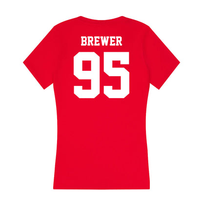  - NCAA Football : Colby Brewer - Women's V-Neck T-Shirt-1