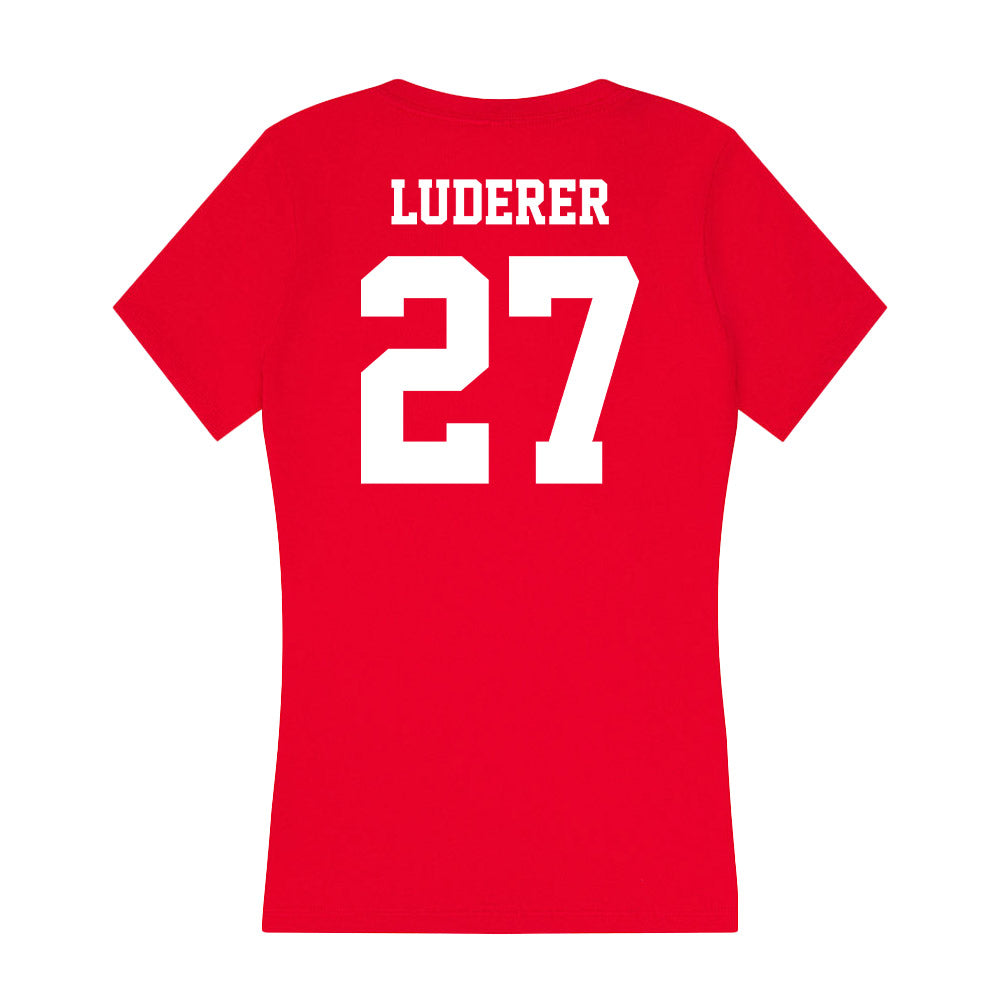 New Mexico - NCAA Softball : Hayden Luderer - Women's V-Neck T-Shirt-1