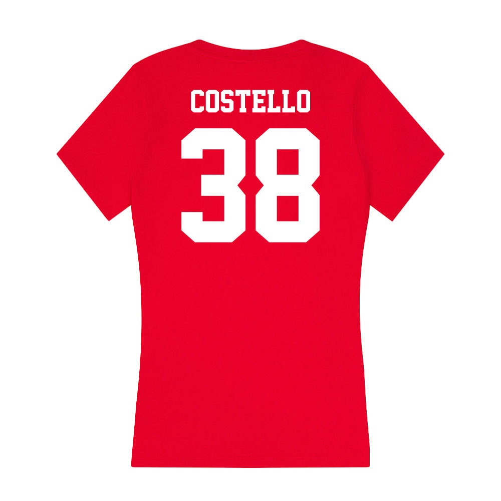 New Mexico - NCAA Football : Devin Costello - Women's V-Neck T-Shirt-1