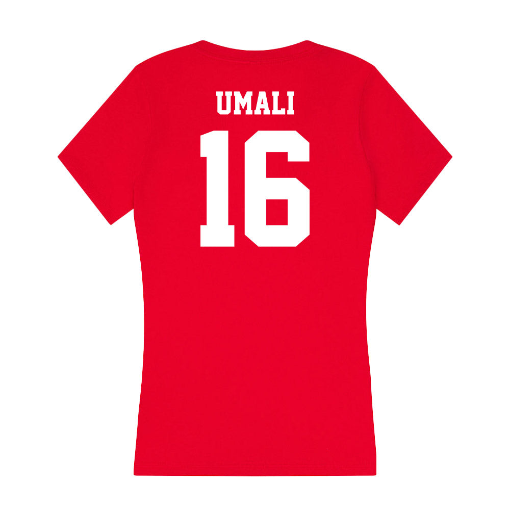 New Mexico - NCAA Softball : Brooke Umali - Women's V-Neck T-Shirt-1