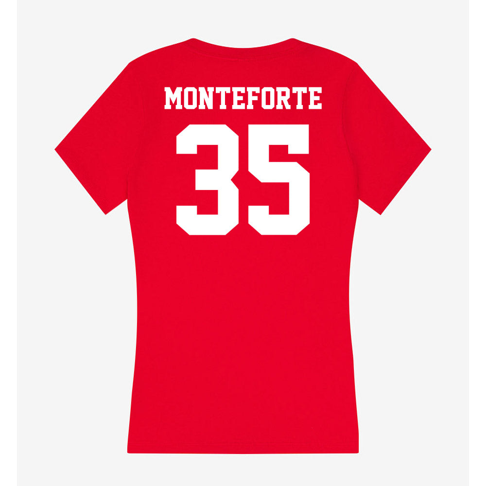 New Mexico - NCAA Baseball : Presley Monteforte - Women's V-Neck T-Shirt-1