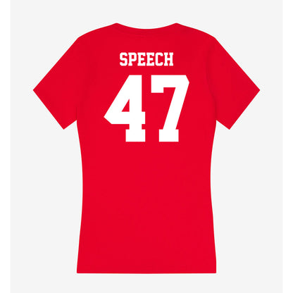 New Mexico - NCAA Football : Drew Speech - Women's V-Neck T-Shirt-1