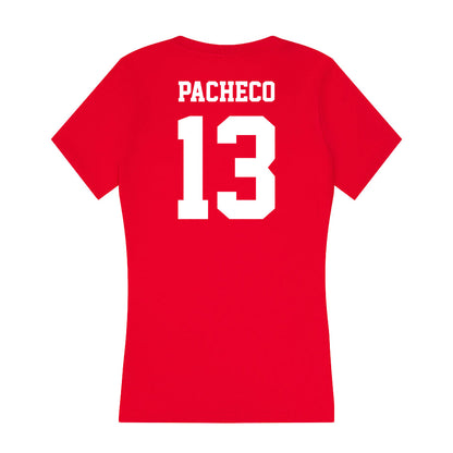  - NCAA Softball : Mya Pacheco - Women's V-Neck T-Shirt-1