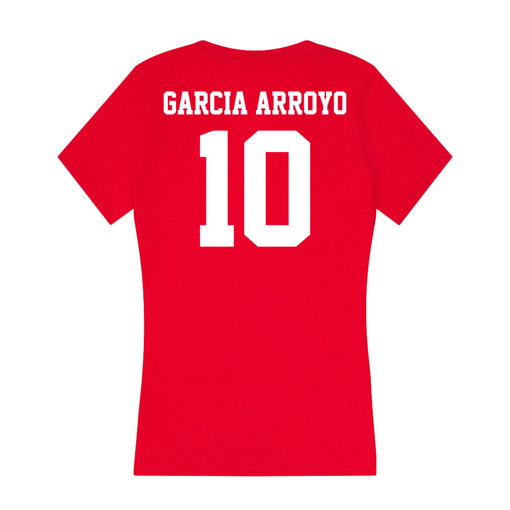 New Mexico - NCAA Women's Golf : Maria Garcia Arroyo - Women's V-Neck T-Shirt-1