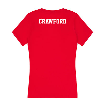 New Mexico - NCAA Men's Track & Field : Rhys Crawford - Women's V-Neck T-Shirt-1