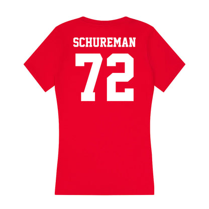 New Mexico - NCAA Football : Griffin Schureman - Women's V-Neck T-Shirt-1