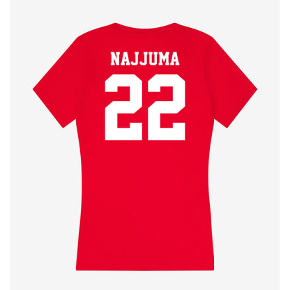 New Mexico - NCAA Women's Basketball : Maria Najjuma - Women's V-Neck T-Shirt-1